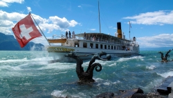 Le bateau "La Suisse" est tombé en en panne sur le lac